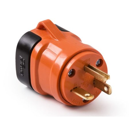 EASYLIFE TECH 20 Amp 125V Grnd Replacement Plug HD w/Rigid Grip UL Listed, PK 20 0-1120-PK